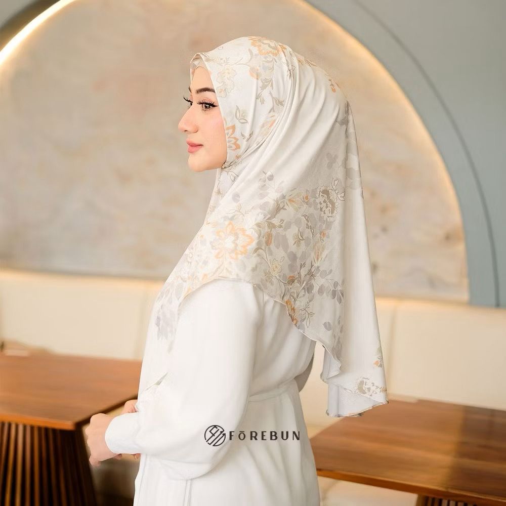 Forebun - Hijab Bergo Motif Floral Series