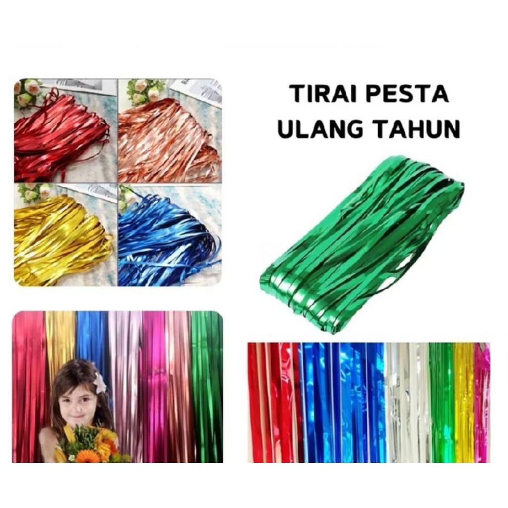 Jual TIRAI RUMBAI METALIK / TIRAI RUMBAI PESTA /TIRAI RUMBAI FOIL ...