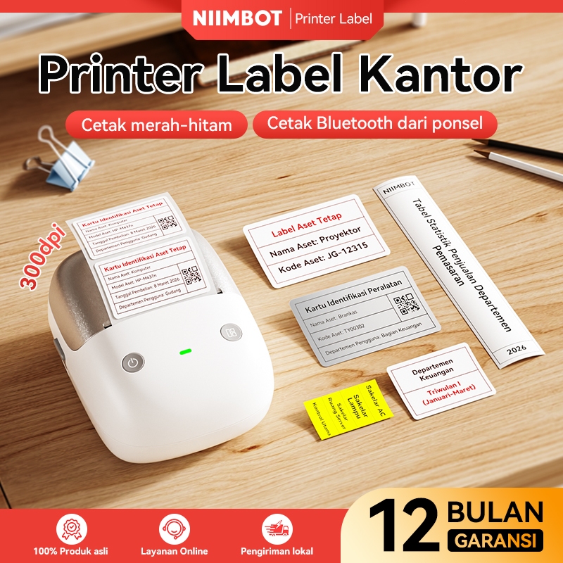 Jual Niimbot B2Pro: Printer Label Aset Tetap untuk Folder Kantor, Mesin ...