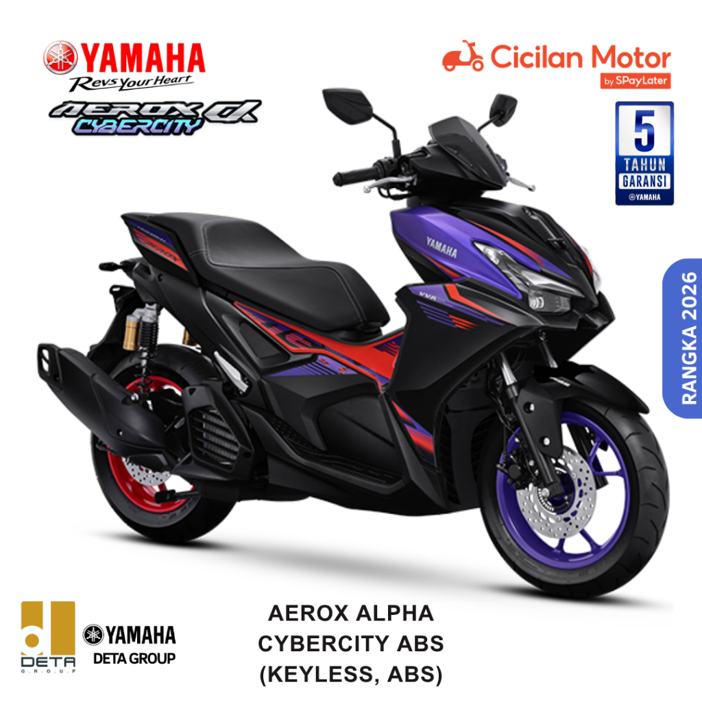 Sepeda Motor Yamaha Aerox Alpha 155 Cyber City ABS