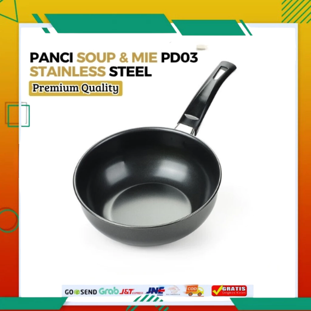Peralatan Dapur Panci Sup Besi Mini Anti-Lengket Memasak Sup Mie PD03-18