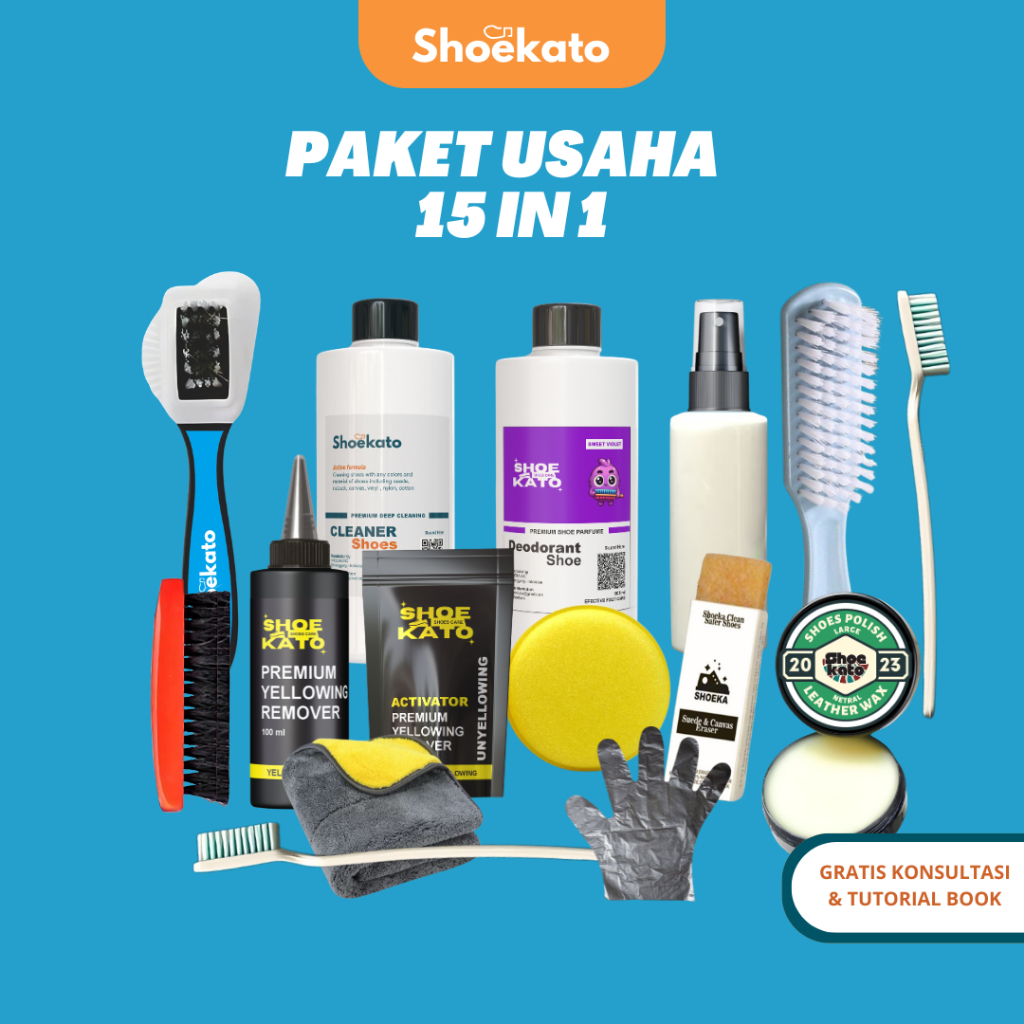 Jual Paket Lengkap laundry alat Pembersih cuci Sepatu Praktis Starter ...