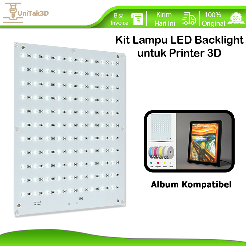 Jual UniTak3D CMYK Lithophane LED Backlight Board Kit untuk Bambu Lab ...