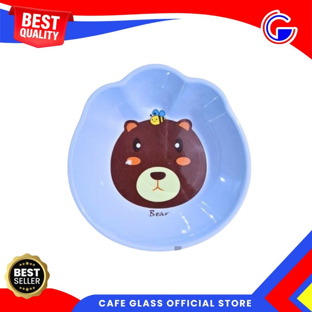 Mangkok Karakter 7.5 Inch Vanda Melamin - Mangkok Bayi Karakter - Mangkok Funny Bear