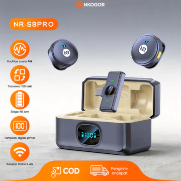 SRX S30 2 In 1 Mic Clip On Wireless Microphone Lavalier Mikrofon Clip Nirkabel Profesional Plug