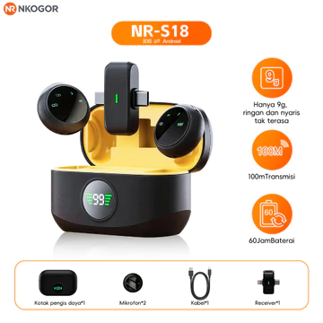 SRX S30 2 In 1 Mic Clip On Wireless Microphone Lavalier Mikrofon Clip Nirkabel Profesional Plug