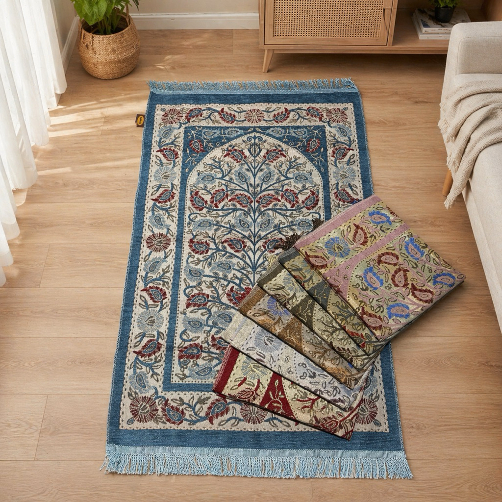 SAJADAH TURKI TAMBANG MOTIF BUNGA BEST SELLER