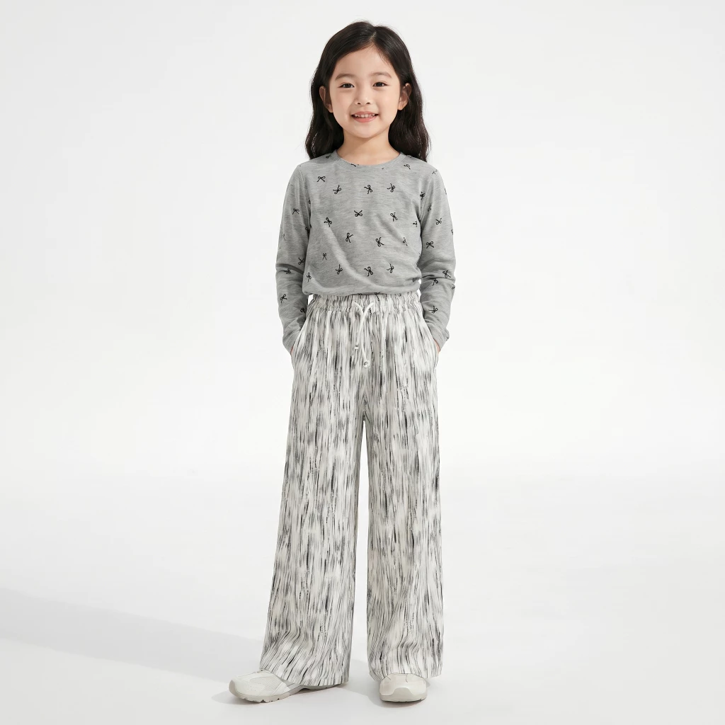 Celana Kulot Anak Perempuan Skena Motif Abstrak