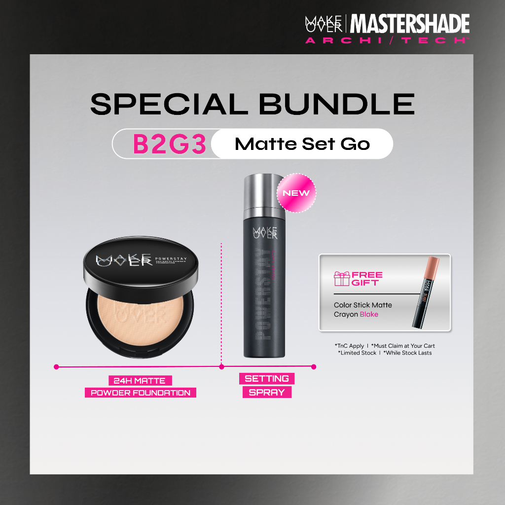 Jual MAKE OVER Matte Set Go: Powerstay Velvet Matte Setting Spray ...