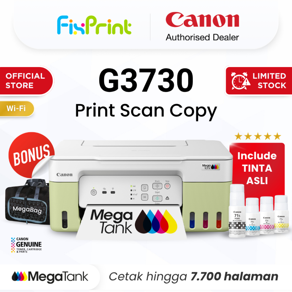 Jual FixPrint Printer Wifi Canon G3730 Series - Ink Tank All in One ...