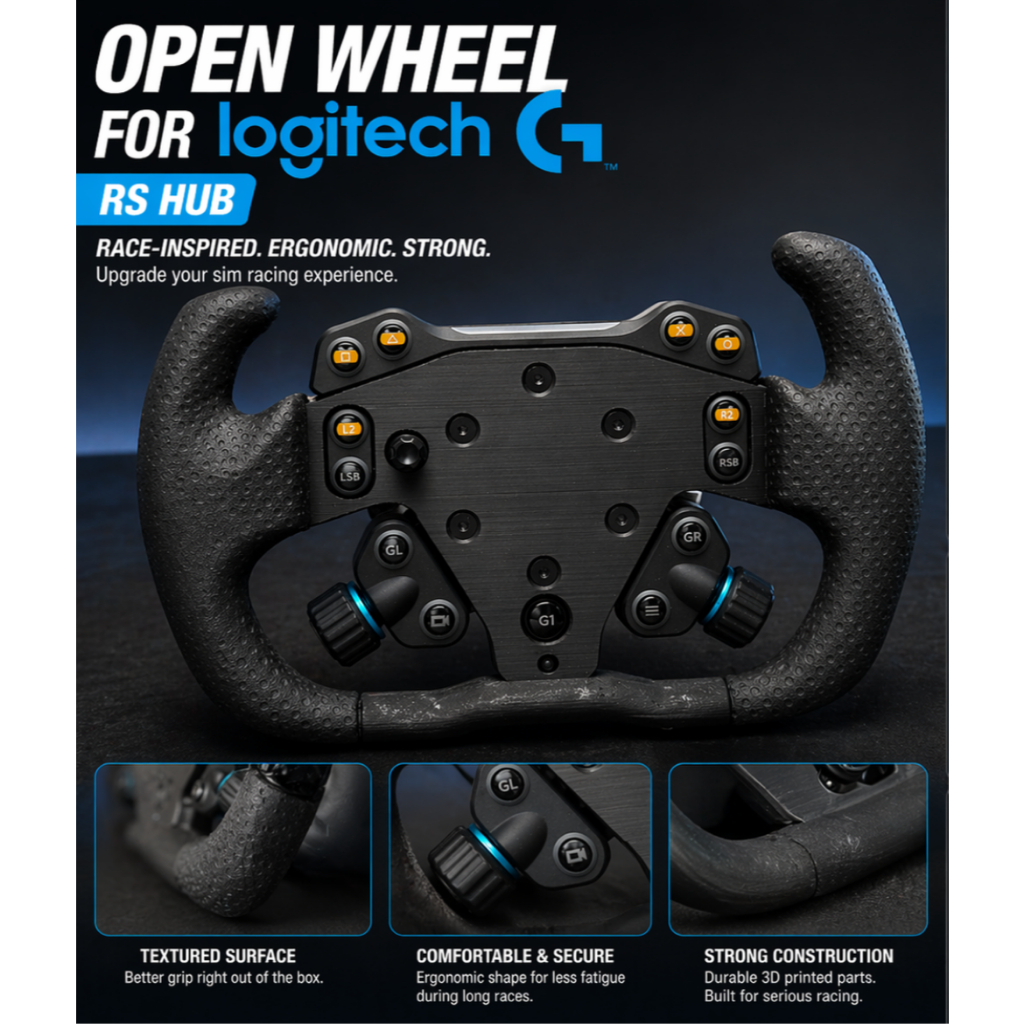 Jual Open Wheel Logitech G RS Hub – Racing Style F1 | Ergonomic ...