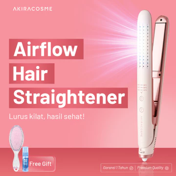 Akiracosme Catokan Rambut Airflow 2in1 Pelurus Curly Ceramic Hair Straightener V386
