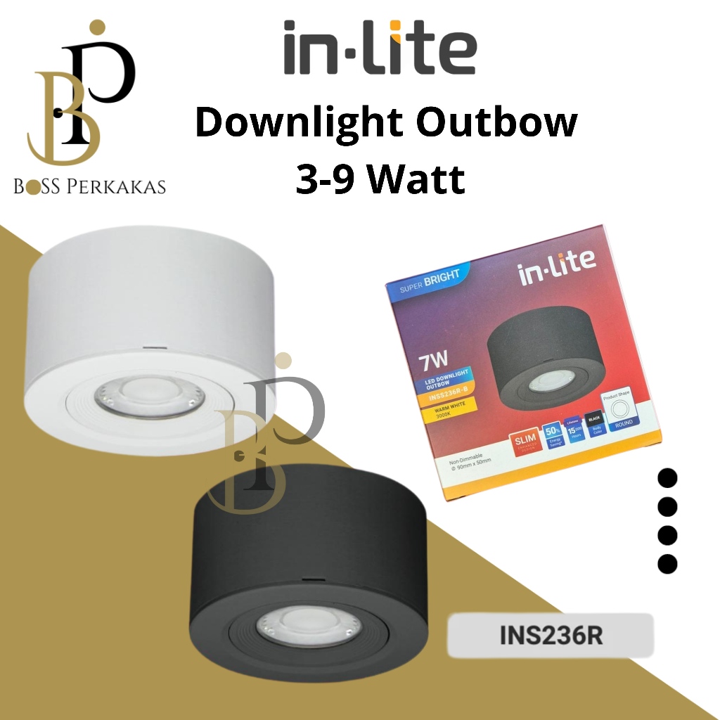 Jual Inlite Lampu Downlight Outbow INS236R 3-9W // Lampu Downlight ...