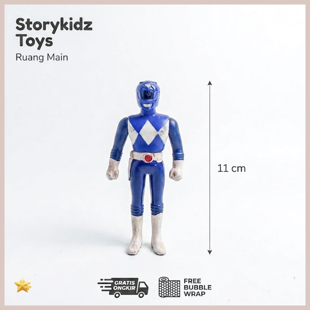 Jual Action Figure Power Ranger Biru Vintage Mainan Jadul Blue Ranger ...