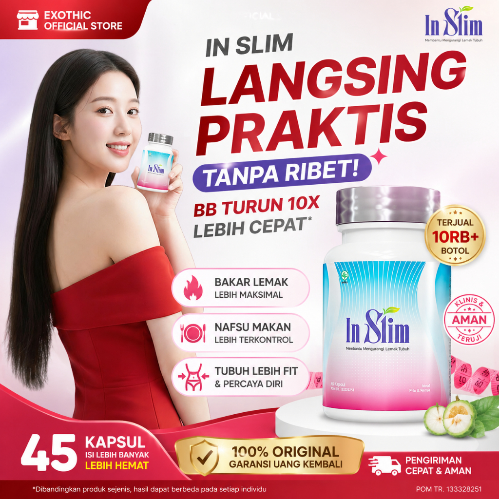 Jual IN SLIM obat diet herbal Cepat Kurus 7 Hari Turun 5-10kg Tanpa ...