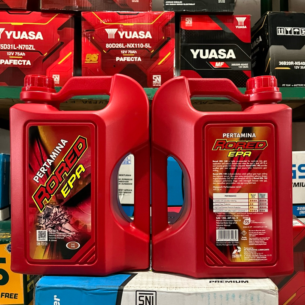 Jual RORED EPA 140 (SAE 140) | 4 Liter | Oli Pertamina | Shopee Indonesia