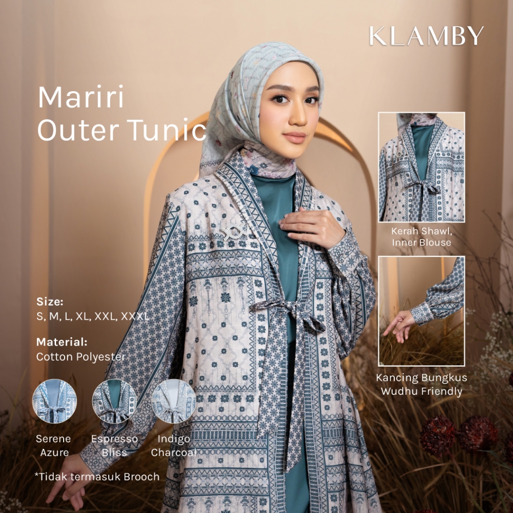Jual Klamby - Mariri Outer Tunic Espresso Bliss | Shopee Indonesia