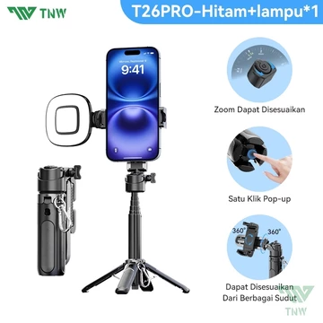 TNW T26 Mini Tongsis Tripod Extendable Grip Tripod Selfie Stick Remote Control Tripod 3 In 1