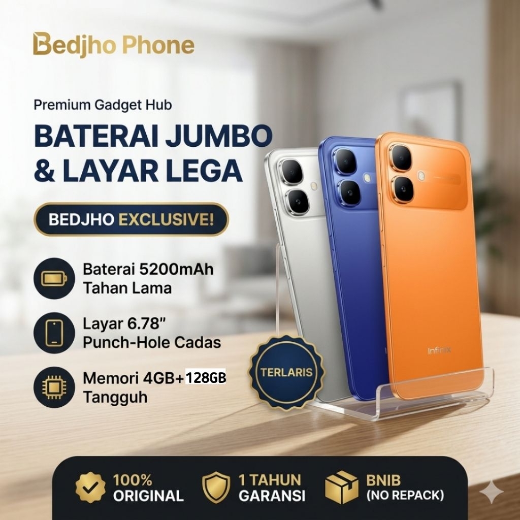 Infinix Smart 20 RAM 4/128GB Garansi Resmi New
