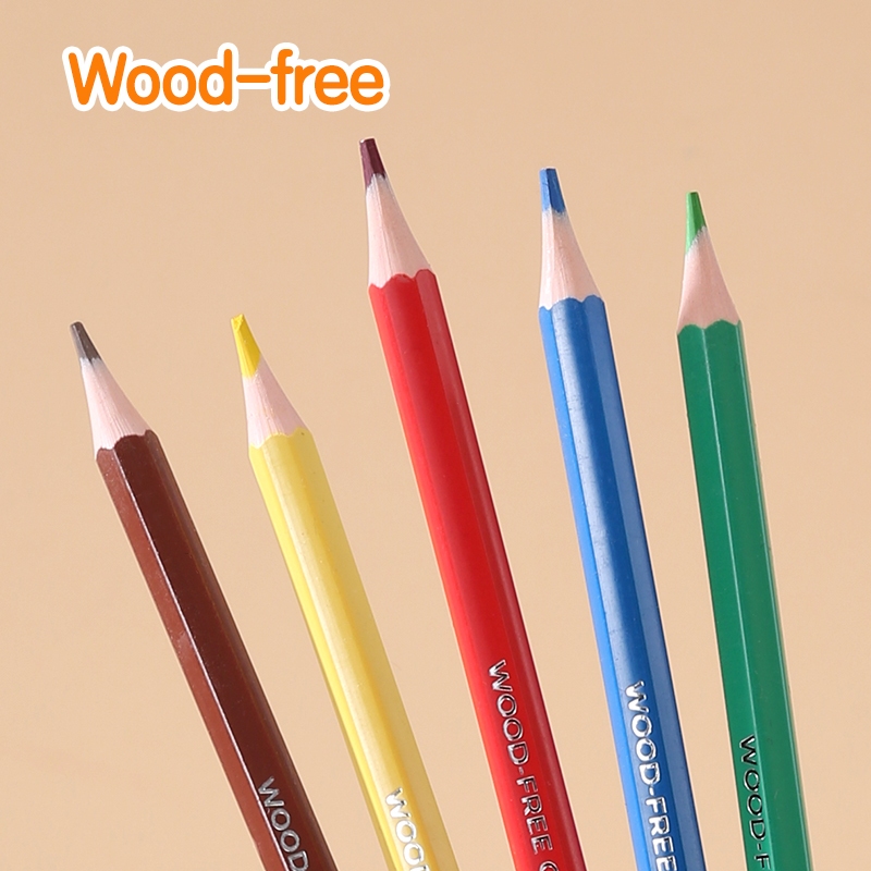 Deli I-Select Pensil Warna Serbaguna Wood-free 6/12/18/24 Warna UC101 (5)