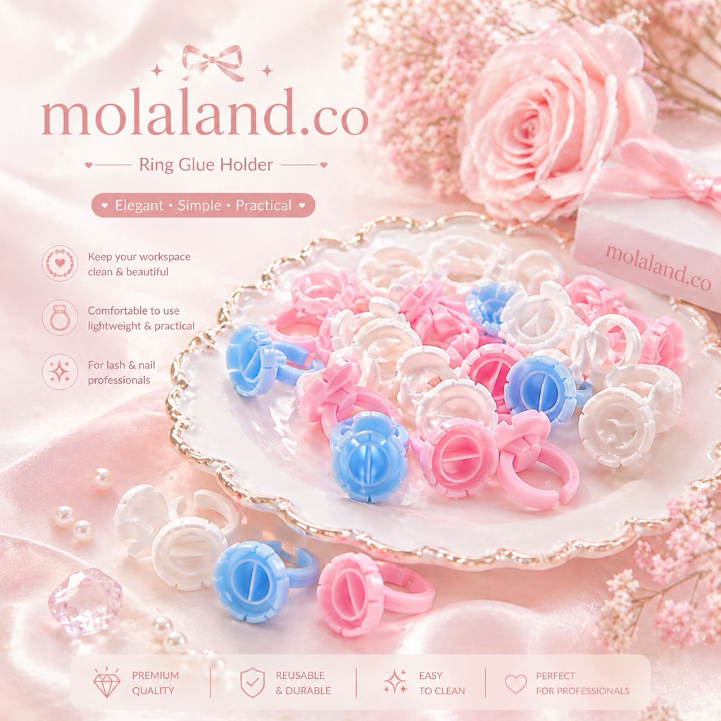 [ISI 25pc] CINCIN TEMPAT LEM / CINCIN TEMPAT TINTA EYELASH EXTENSION SAMBUNG BULUMATA / SULAM ALIS GLUE RING
