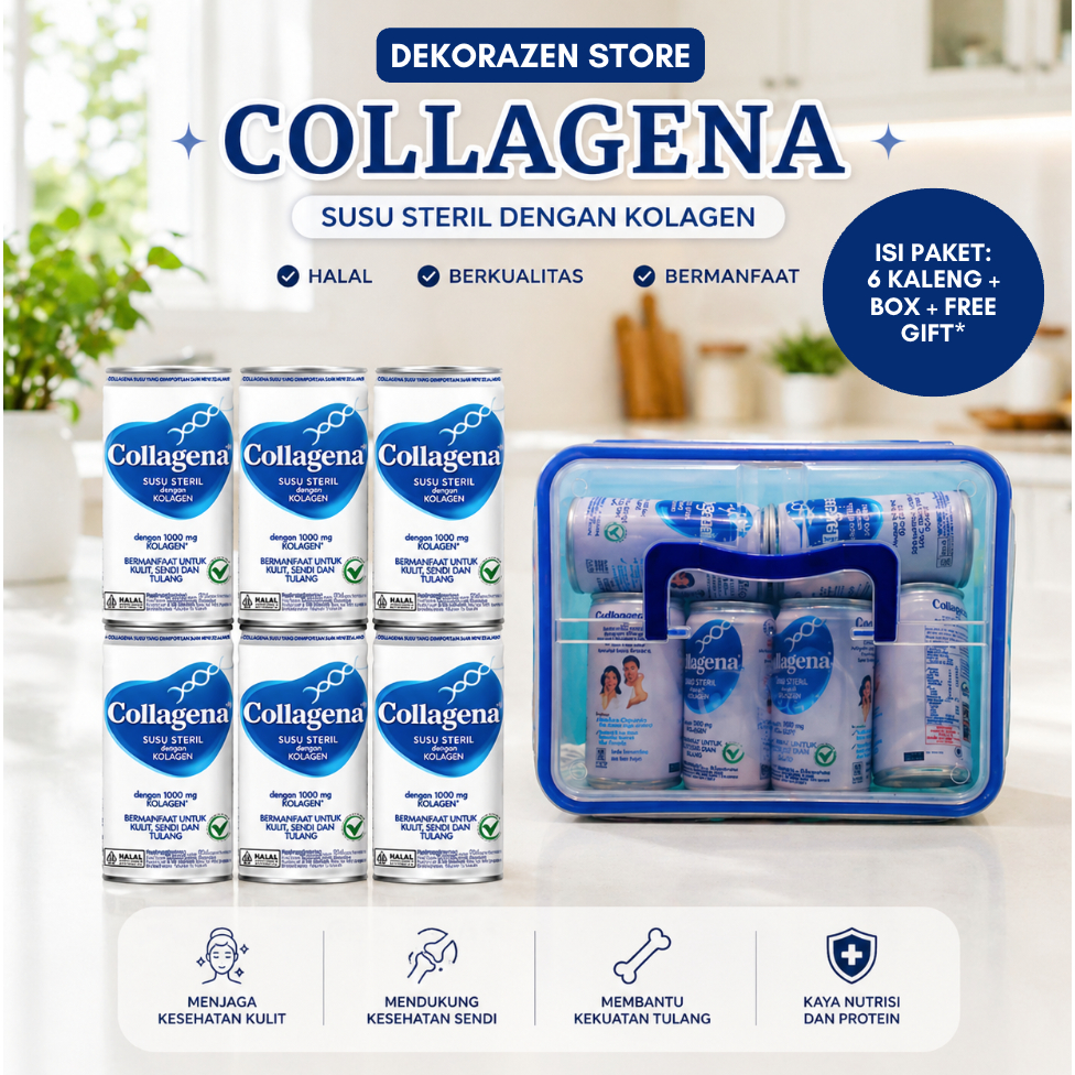 Jual PROMO COLLAGENA SUSU STERIL DENGAN KOLAGEN | 6 KALENG FREE ...