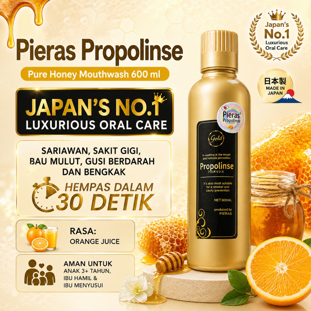 Jual PIERAS PROPOLINSE ULTIMATE GOLD LIMITED EDITION 600 ML | Shopee ...