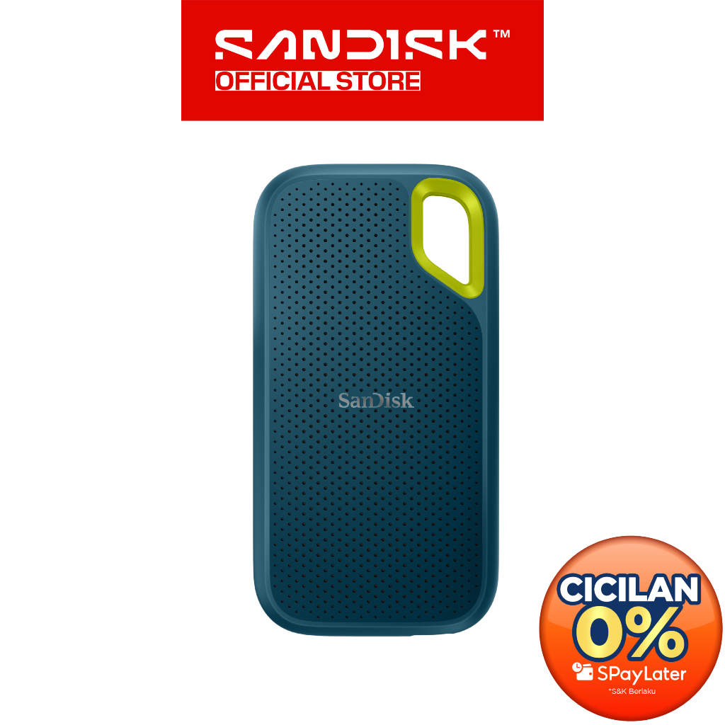 SANDISK Extreme Portable SSD E61 Green 4TB Type-C USB 3.2 V2 (Up to 1050MB/s)