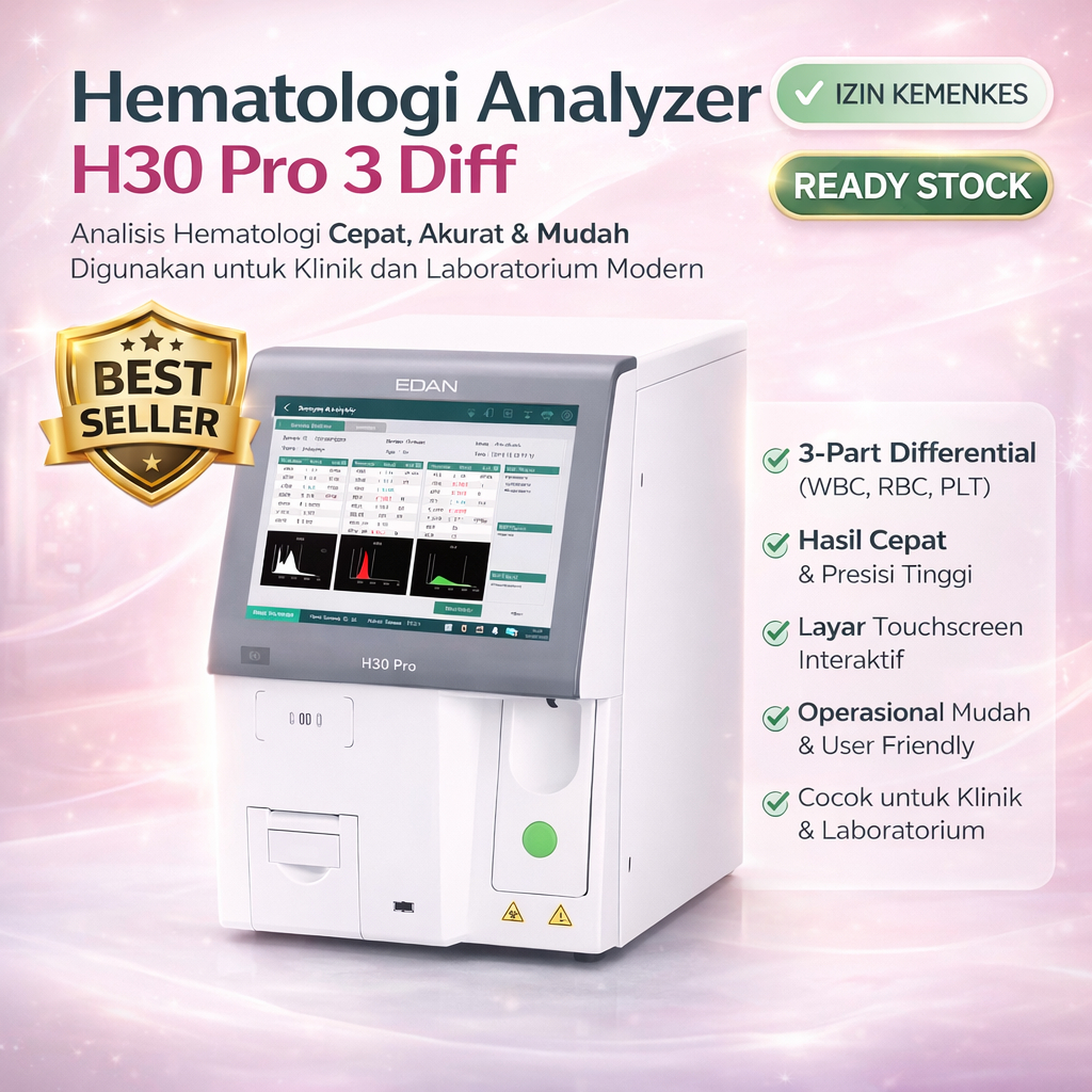 Jual Hematology Analyzer H30 Pro 3 Diff EDAN | 3-Part Differential WBC ...