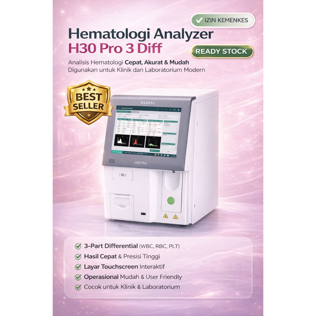 Jual Hematology Analyzer H30 Pro 3 Diff EDAN | 3-Part Differential WBC ...