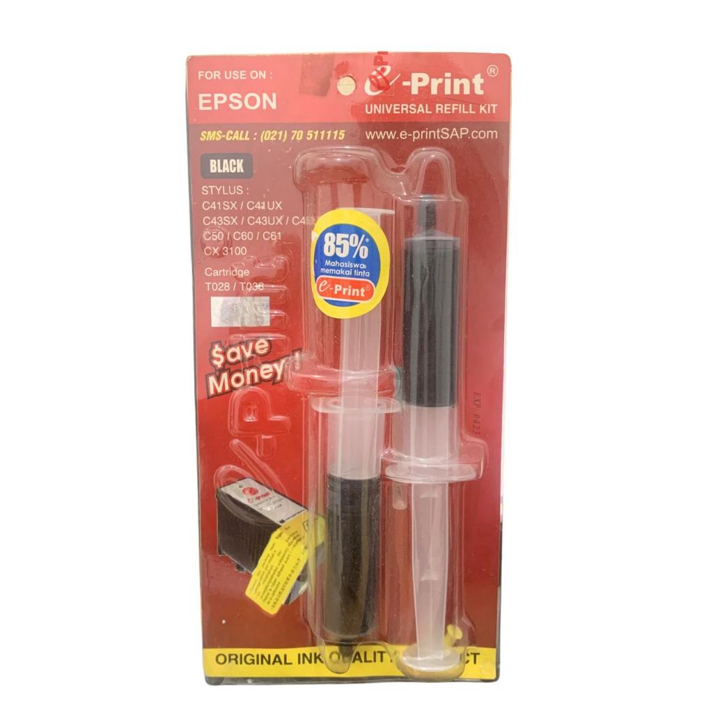 E-PRINT - Tinta Refill Kit Blister Printer Epson Suntikan - Set