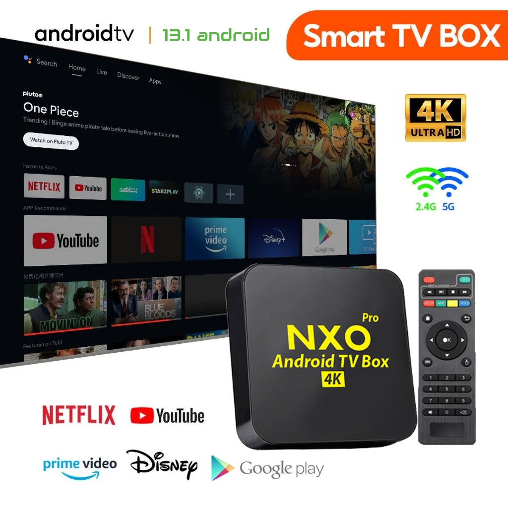 Jual NXO TV Box Android 13.1 4K 16GB RAM 256GB ROM Free Netflix 2.4G ...