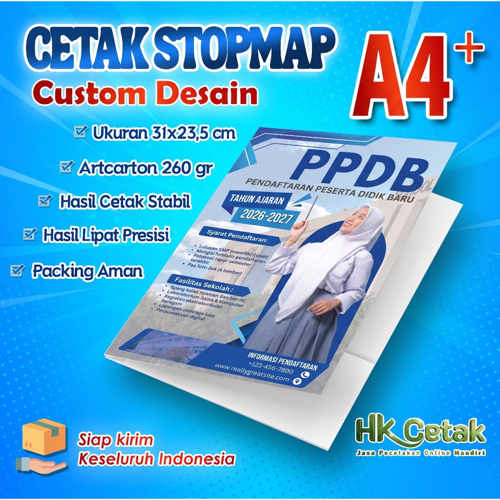 Jual Map A4/Map Event/Map Dinas/Map PPDB/Map Folder Artcarton 260 gr ...