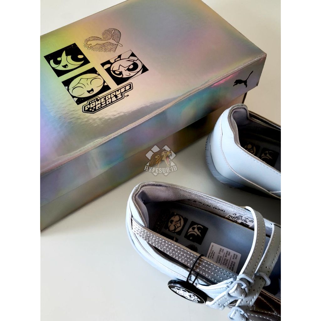 Jual Puma Speedcat Ballet x The Powerpuff Girl Silver Blue Wash Womens ...