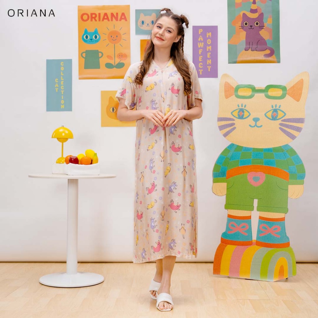 white spaghetti strap dress Oriana Dress Pink Floral Print main image 0