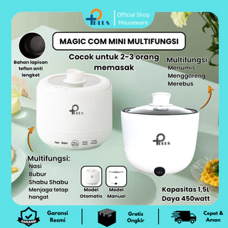 Mini Magic Com Multi Fungsi 1.5L Anti Lengket 450W