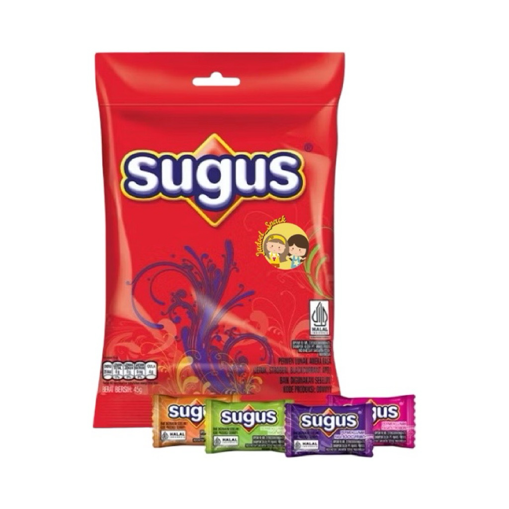 Jual Permen Sugus 45gr | Rasa Buah Mix Manis Kenyal Empuk | Soft Candy ...