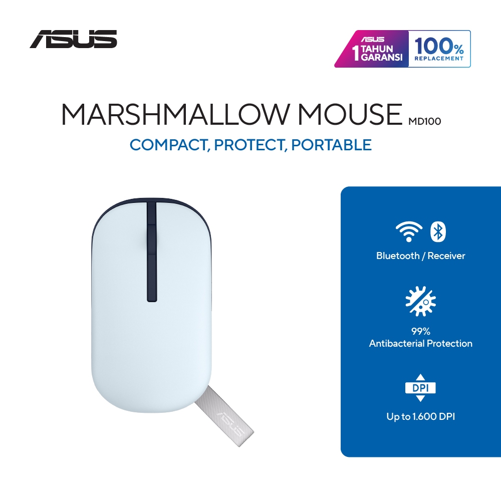 Jual ASUS Marshmallow Mouse MD100 | Shopee Indonesia
