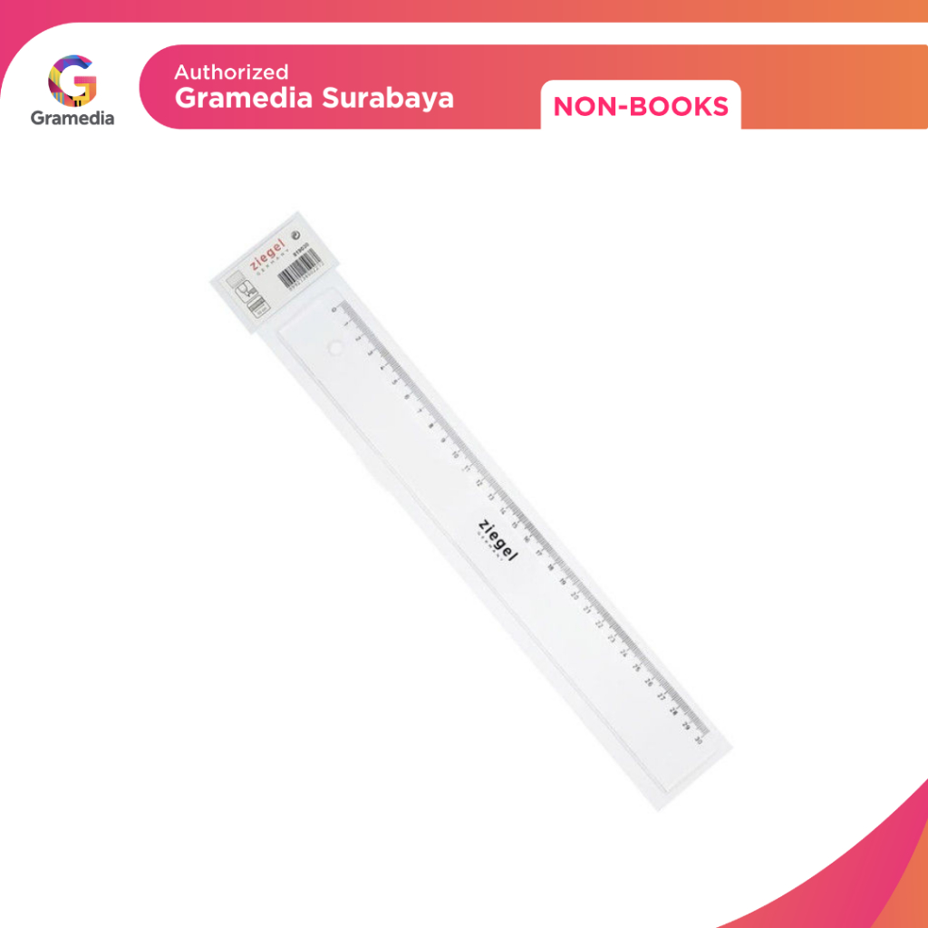 Jual Gramedia Surabaya - Rotring Ziegel Flat Ruler 30 Cm Trans 819030 ...