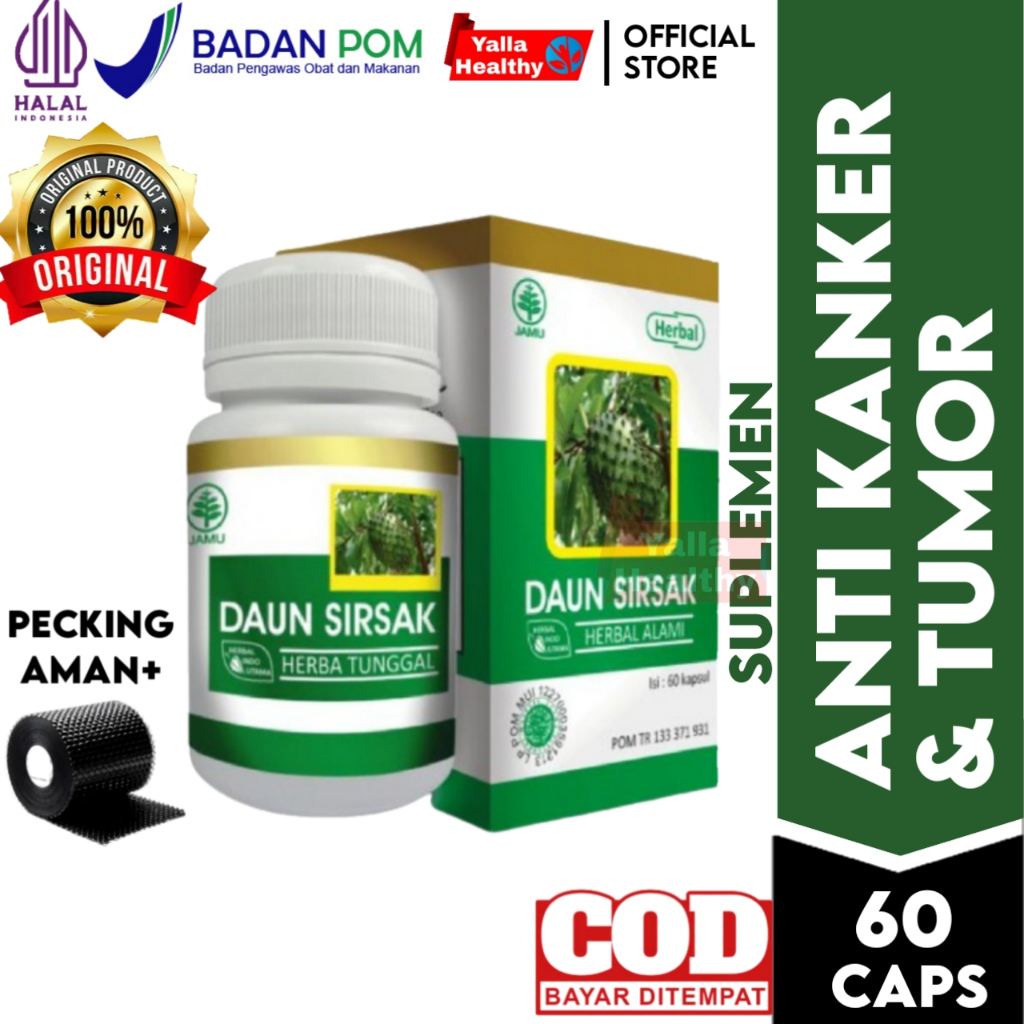 Hiu Daun Sirsak Asli BPOM - Obat Herbal Kanker & Tumor Bantu Atasi Benjolan Serta Pemulihan Jaringan