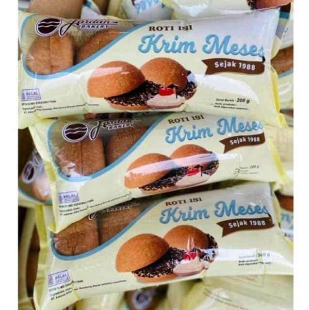 Jual Roti Jordan Krim Meses Coklat Isi 5 roti | Shopee Indonesia