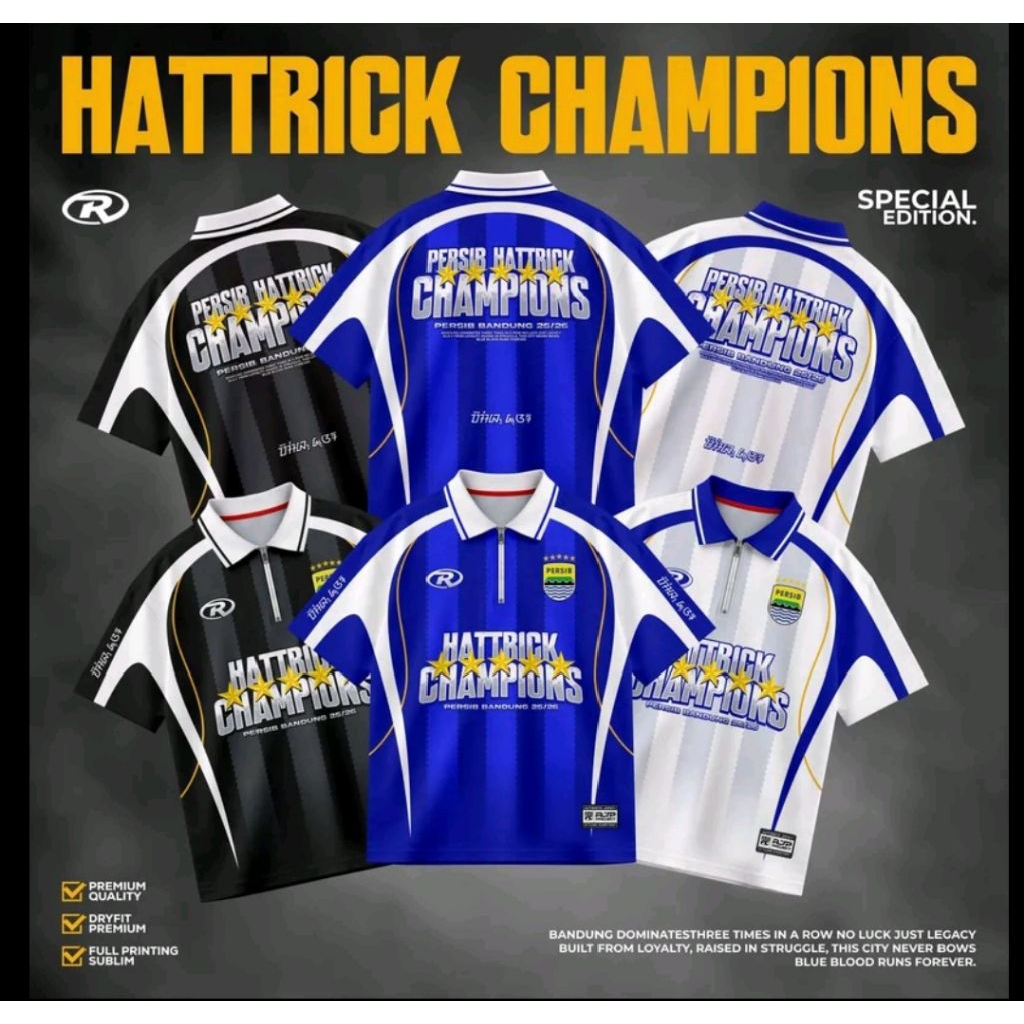 Jual JERSEY RJP SERIES PERSIB HATTRICK CHAMPIONS 2026 SPESIAL PREMIUM ...