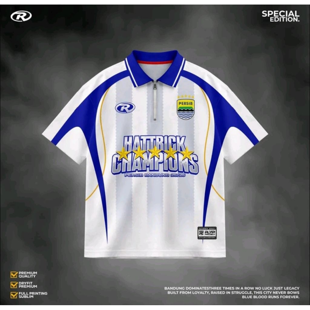 Jual JERSEY RJP SERIES PERSIB HATTRICK CHAMPIONS 2026 SPESIAL PREMIUM ...