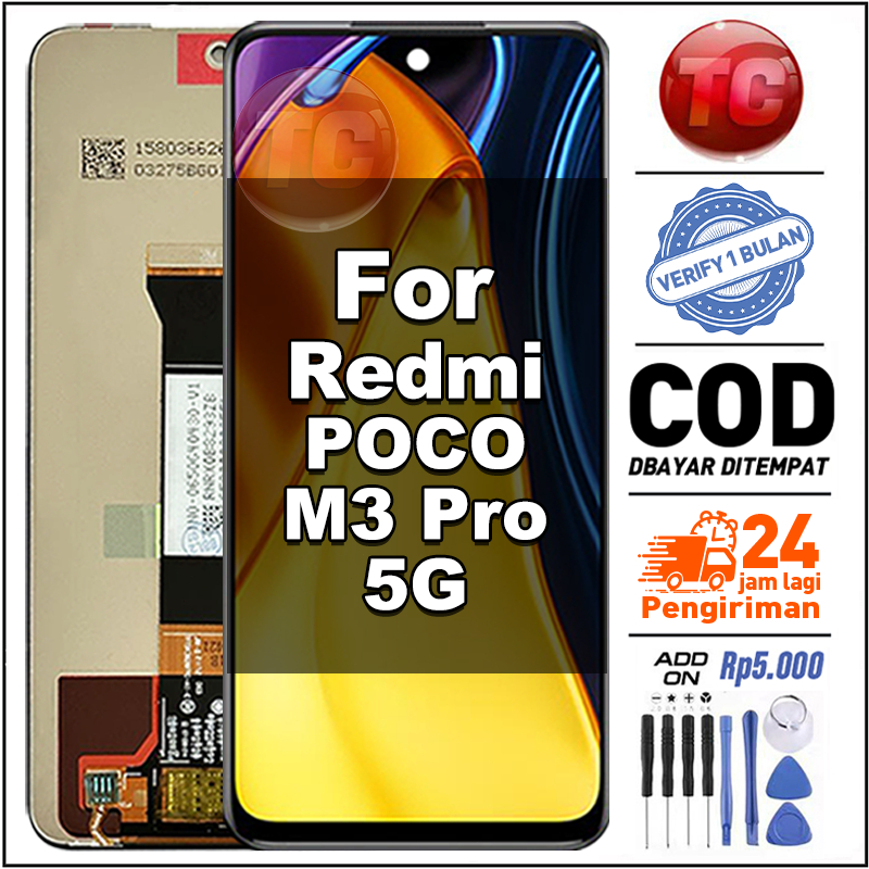 Jual TC LCD For POCO M3 Pro 5G Fullset hp Touchscreen Kompatibel untuk ...