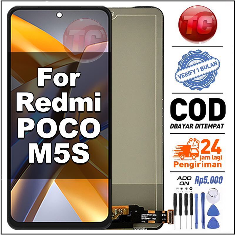 Jual TC LCD For POCO M5S Fullset hp Touchscreen Kompatibel untuk Glass ...