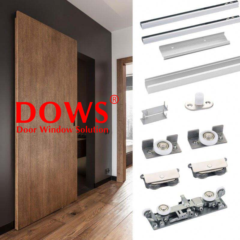 DOWS GREEN Rel Pintu Geser Rel Pintu Sliding 180cm - 240cm REL PINTU GESER DOWS / SLIDING RAIL SET LENGKAP / REL SLIDING DOOR DOWS