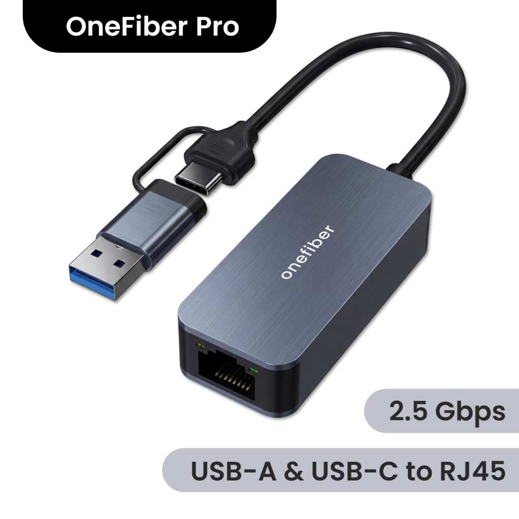 Jual 2-in-1 USB Type C & USB A to RJ45 2.5 Gbps Ethernet Converter ...