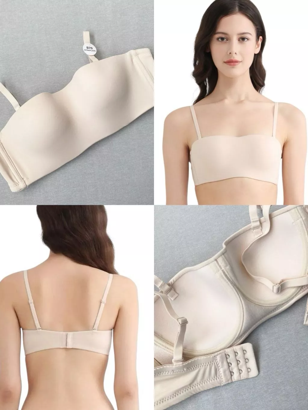 Bra Pierr*e Cardin Women's Luxe Bandeau Essential Tube - Bra Ada Kawat - 1297