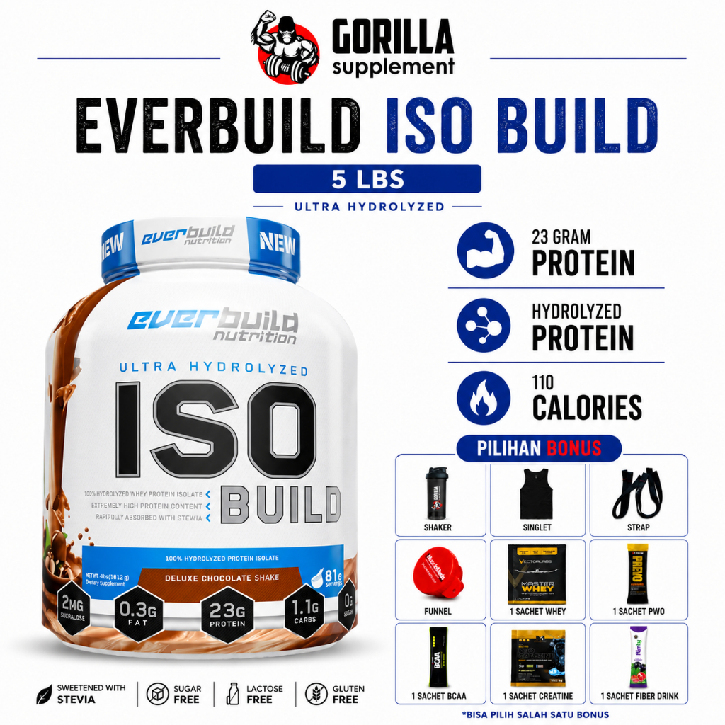 Jual EVERBUILD Nutrition Iso Build 5 lbs - Whey Protein Hydrolyzed ...