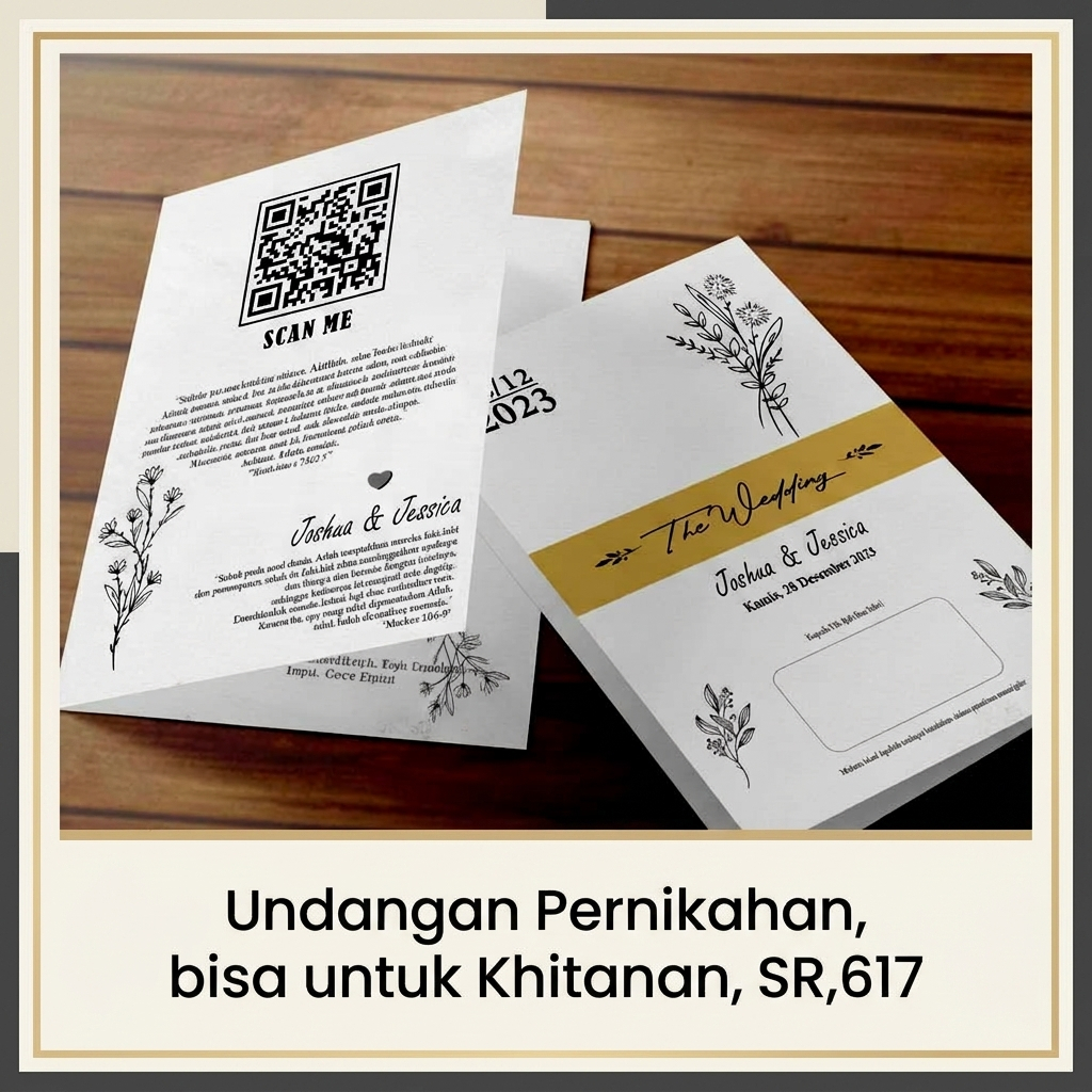 Undangan, Undangan Pernikahan, Khitanan Model Elegan Pake Sabuk SR,617